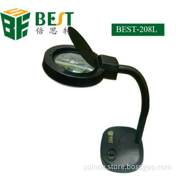 BST-208l 5x/10x portable magnifying lamp with led light